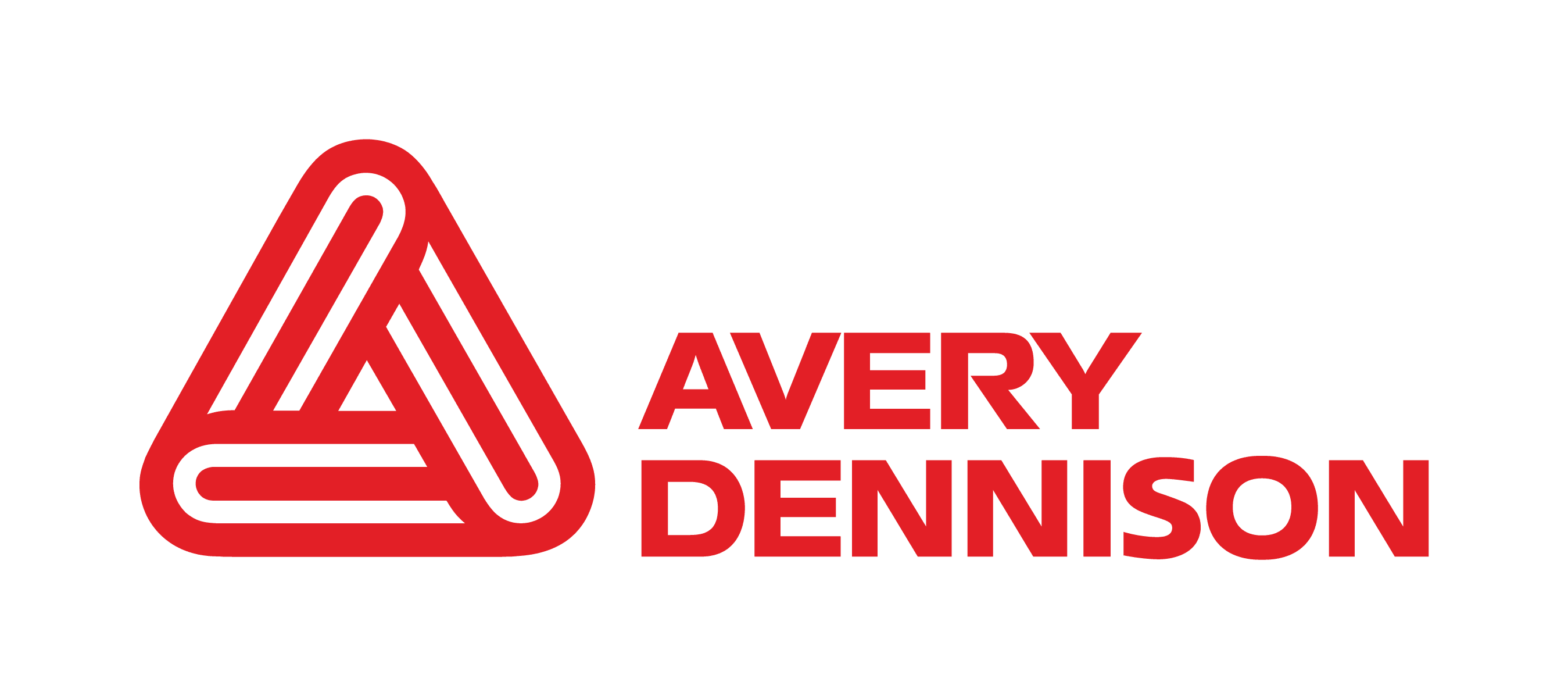 A red logo is shown for avery dennison.