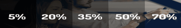 A man with 3 5 percent written on his chest.