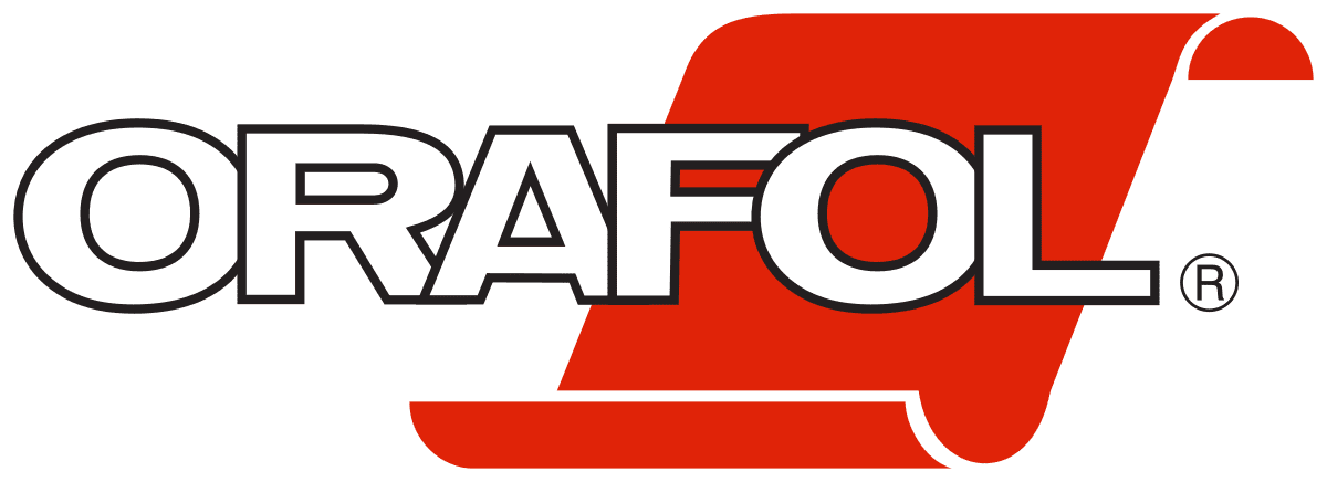 A red and black logo for the rafo company.